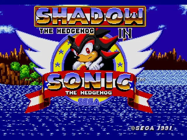 Shadow in Sonic the Hedgehog Genesis Game Cart Repro
