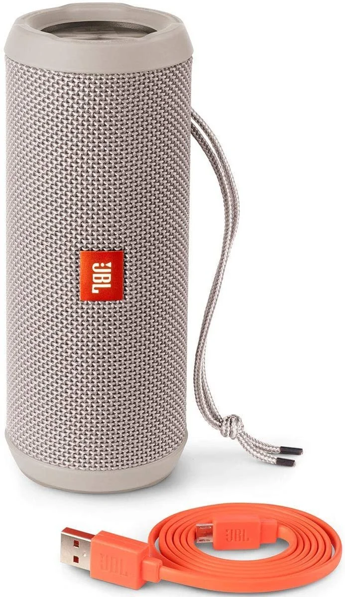 JBL Flip 3 Splashproof Portable Bluetooth Speaker, Gray (Renewed)