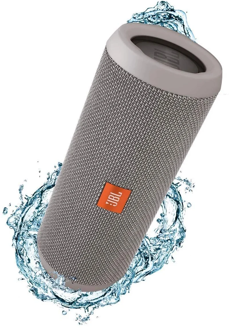 JBL Flip 3 Splashproof Portable Bluetooth Speaker, Gray (Renewed)