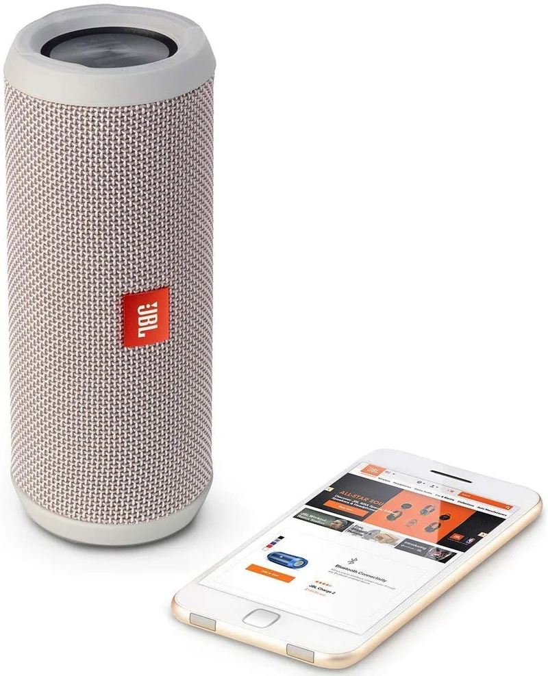 JBL Flip 3 Splashproof Portable Bluetooth Speaker, Gray (Renewed)