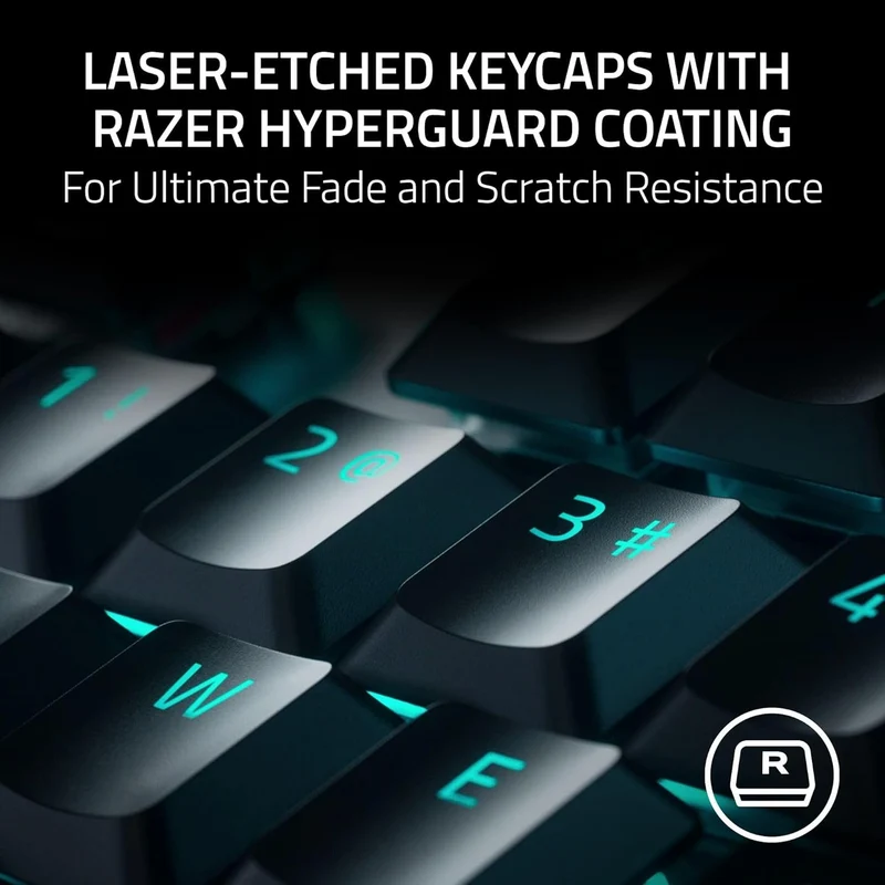 Razer DeathStalker V2 Gaming Keyboard: Low Profile Optical Switches Linear Red - Durable Coated Keycaps - Aluminum Top Plate - Multi Function Roller & Media Button - Chroma RGB - Snap Tap