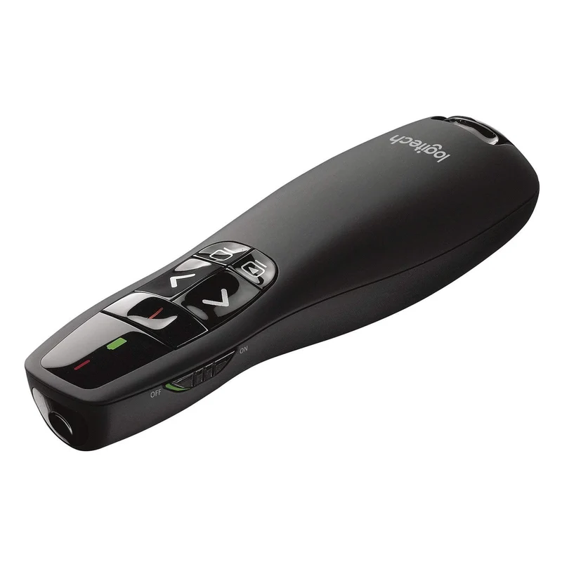 Logitech Wireless Presenter R400, Wireless Presentation Remote Clicker with 50 ft Red Laser Pointer 910-001356