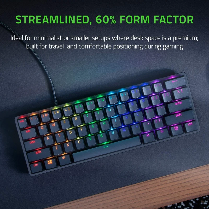 Razer Huntsman Mini Optical Gaming Keyboard Clicky Purple Switch US Black