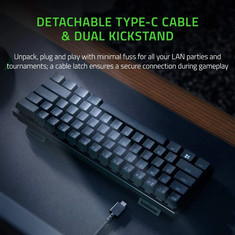 Razer Huntsman Mini Optical Gaming Keyboard Clicky Purple Switch US Black
