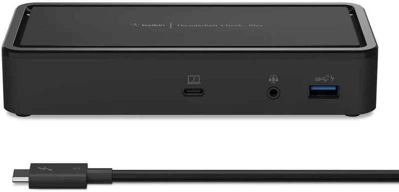 Belkin Thunderbolt Cable (Thunderbolt Dock for Mac and Windows) Dual 4K @60Hz, 40Gbps Transfer Speeds, 60W Upstream Charging