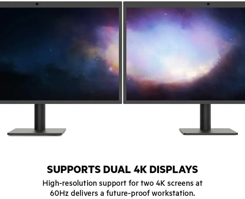 Belkin Thunderbolt Cable (Thunderbolt Dock for Mac and Windows) Dual 4K @60Hz, 40Gbps Transfer Speeds, 60W Upstream Charging