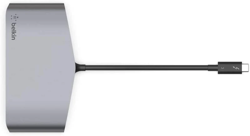 Belkin Thunderbolt Cable (Thunderbolt Dock for Mac and Windows) Dual 4K @60Hz, 40Gbps Transfer Speeds, 60W Upstream Charging