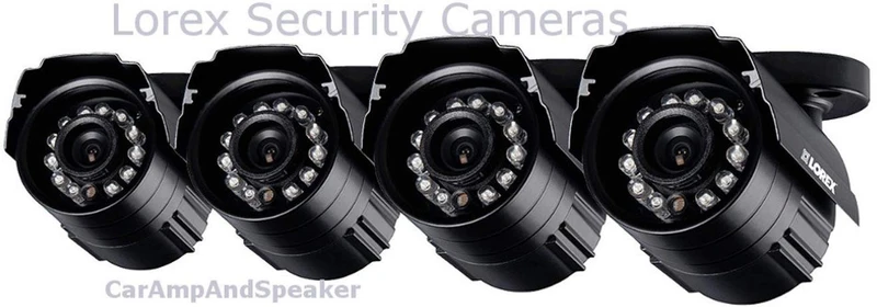 Lorex CVC7562PK4B High-Resolution Weatherproof Night Vision Security Cameras - Pack of 4 (Black)