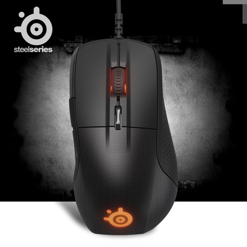 Original SteelSeries Rival 700 Gaming Mouse Mice USB Wired 6500 DPI Optical Mouse Black Edition For FPS RTS MMO LOL Gamer Cheap
