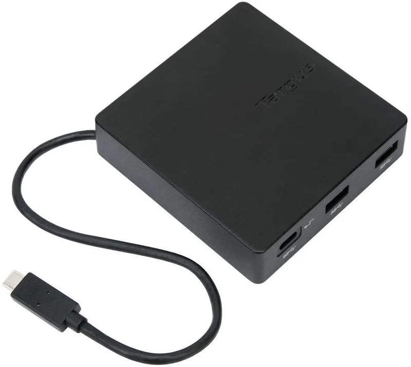 Targus USB-C Travel Dock with Power Pass-Through (DOCK412USZ) (Renewed)