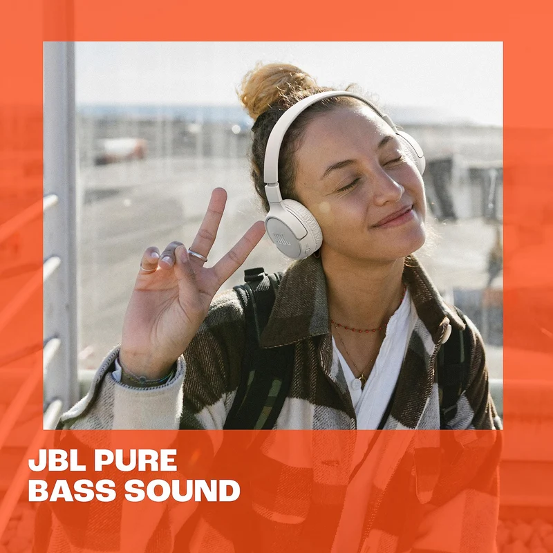 JBL Tune 670NC - Adaptive Noise Cancelling with Smart Ambient Wireless On-Ear Headphones, Up to 70H Battery Life with Speed Charge, Lightweight, Comfortable and Foldable Design (Black) (Renewed)