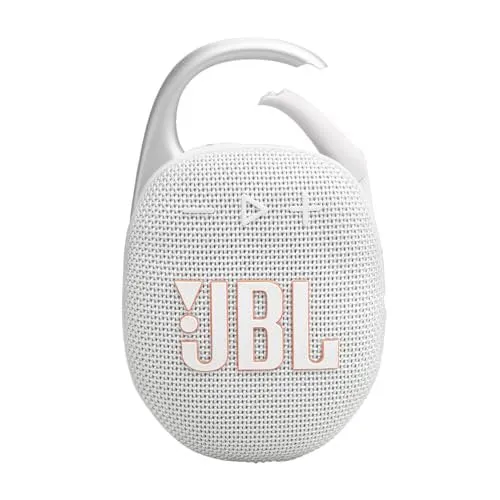 JBL Clip 5 - Ultra-PortaJBL Clip 5 - Ultra-Portable, Waterproof & Dustproof Bluetooth Speaker, Big Pro Sound with Punchy bass, Integrated Carabiner, Up to 12 Hours of Play, (Black) (Renewed)