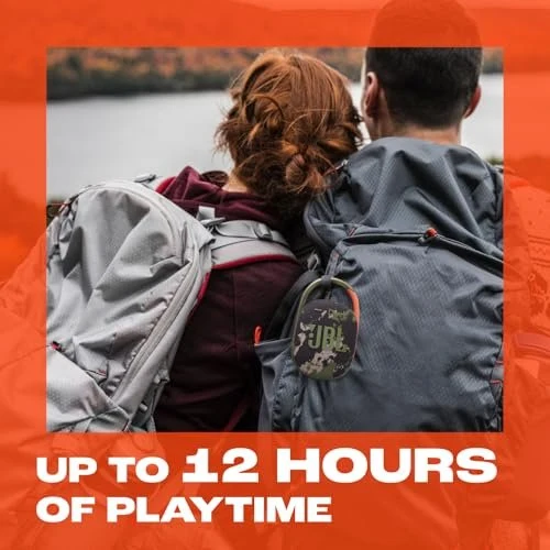 JBL Clip 5 - Ultra-PortaJBL Clip 5 - Ultra-Portable, Waterproof & Dustproof Bluetooth Speaker, Big Pro Sound with Punchy bass, Integrated Carabiner, Up to 12 Hours of Play, (Black) (Renewed)