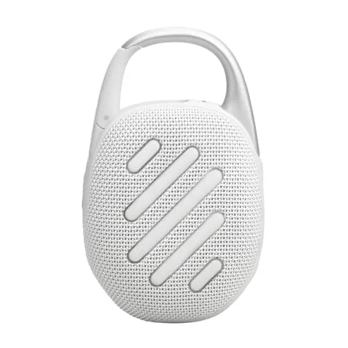 JBL Clip 5 - Ultra-PortaJBL Clip 5 - Ultra-Portable, Waterproof & Dustproof Bluetooth Speaker, Big Pro Sound with Punchy bass, Integrated Carabiner, Up to 12 Hours of Play, (Black) (Renewed)