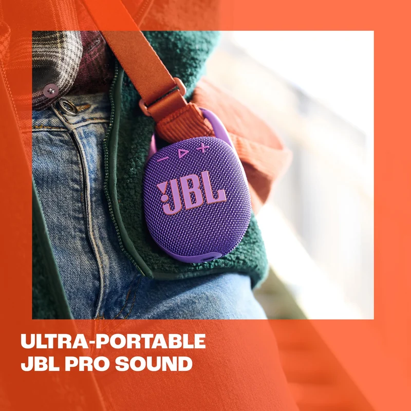 JBL Clip 5 - Ultra-PortaJBL Clip 5 - Ultra-Portable, Waterproof & Dustproof Bluetooth Speaker, Big Pro Sound with Punchy bass, Integrated Carabiner, Up to 12 Hours of Play, (Black) (Renewed)