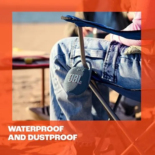 JBL Clip 5 - Ultra-PortaJBL Clip 5 - Ultra-Portable, Waterproof & Dustproof Bluetooth Speaker, Big Pro Sound with Punchy bass, Integrated Carabiner, Up to 12 Hours of Play, (Black) (Renewed)