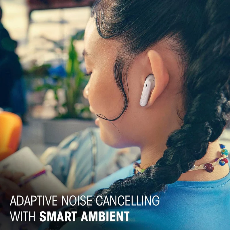 JBL Tune Flex 2 - True Wireless Noise Cancelling Earbuds Spatial Sound and Smart Ambient Technology, 6 mics for Perfect Calls, up to 48Hrs of Playback, IP54 Dust & Water Resistant (Renewed)