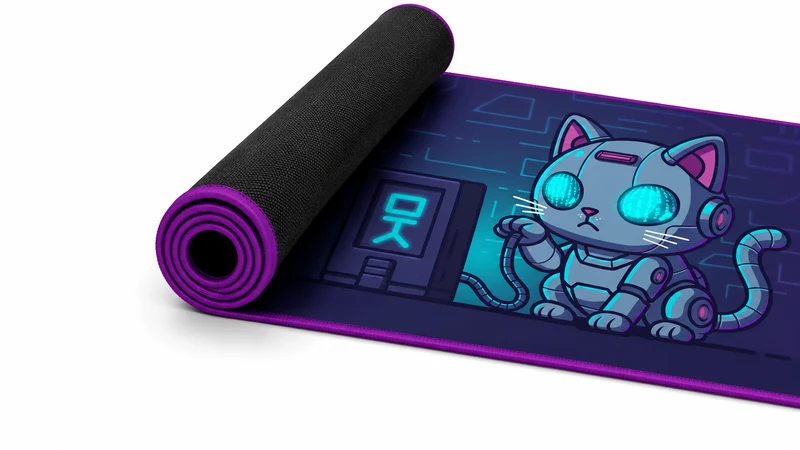 Tapis De Souris Flexible XXL - Loadingcat - Surface Souple Micro-texturée