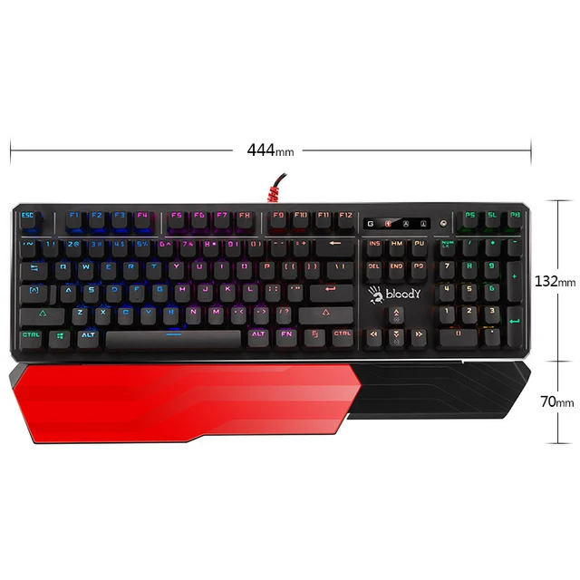 A4tech Bloody B975 Real Gaming Mechanical Keyboard LK Optic Switch RGB Optical Lightning Speed Mechanical Switch for PUBG Gamers