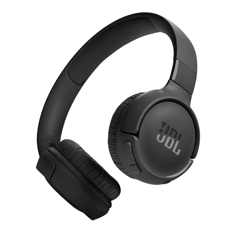 JBL Tune 520BT - Wireless On-Ear Headphones, Up to 57H battery life and speed charge, Lightweight, comfortable and foldable design, Hands-free calls with Voice Aware (Black) (Renewed)