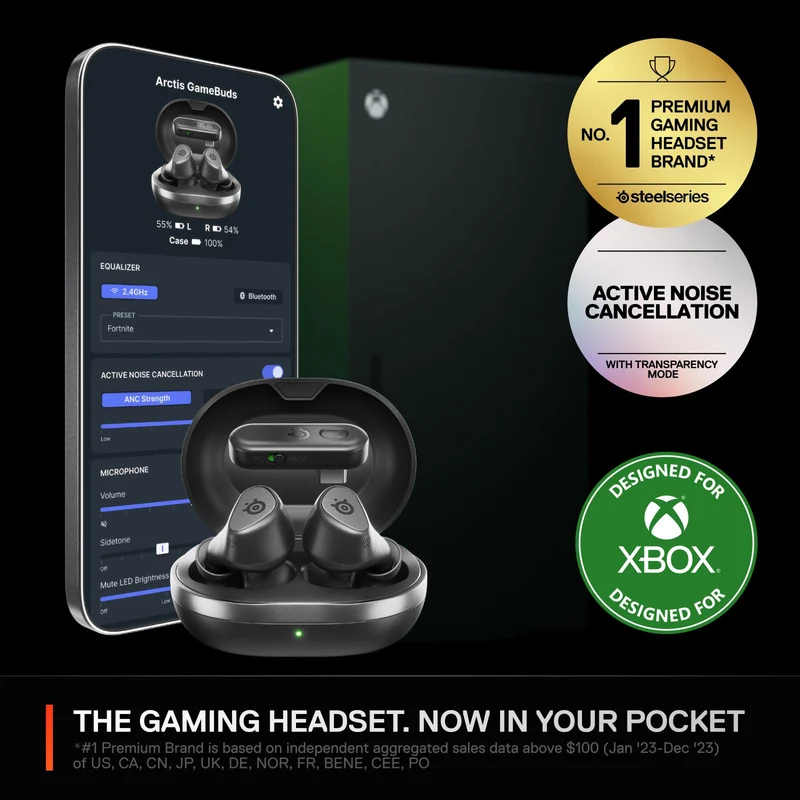 SteelSeries Arctis GameBuds for PlayStation/PC/Switch/Mobile (Renewed)