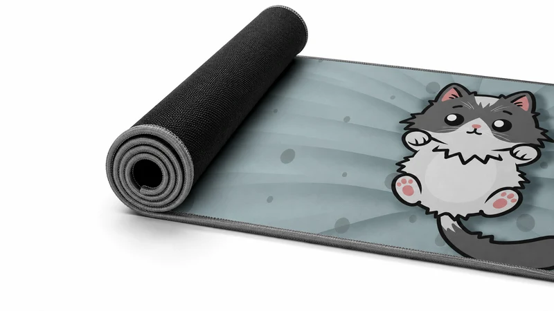 Tapis De Souris Flexible XXL - Cutiecat - Surface Souple Micro-texturée