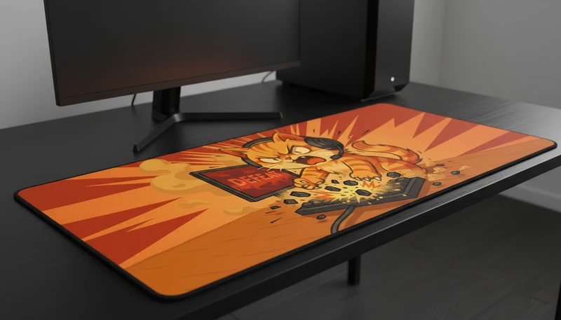 Tapis De Souris Flexible XXL - Ragecat - Surface Souple Micro-texturée