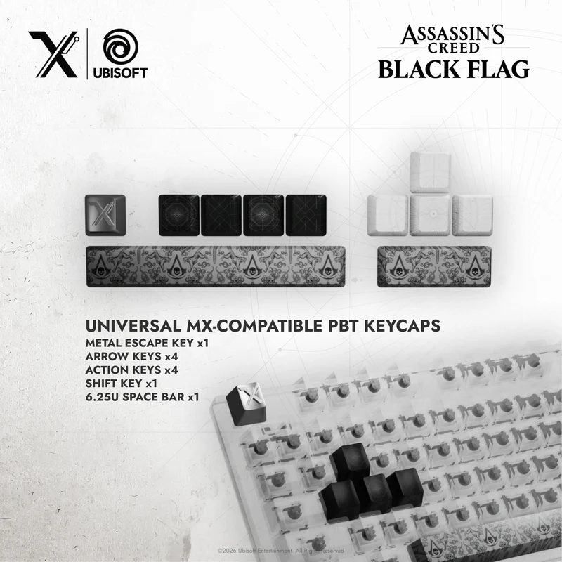 Keycap Tattoo - Assassin's Creed Black Flag : Resynced