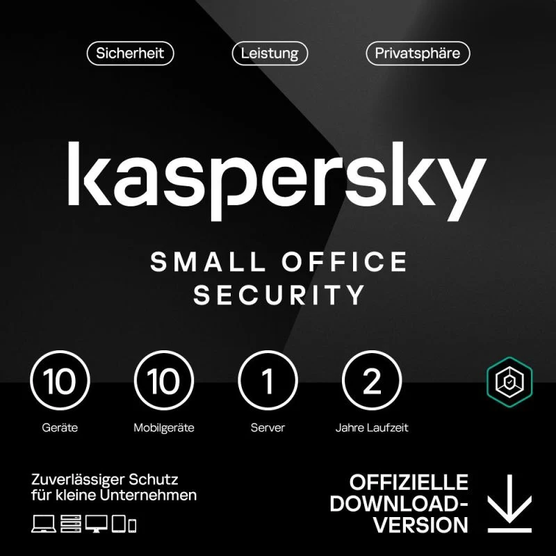 Kaspersky Small Office Security (1 Server + 10 Device + 10 Mobile - 2 Jahr)
