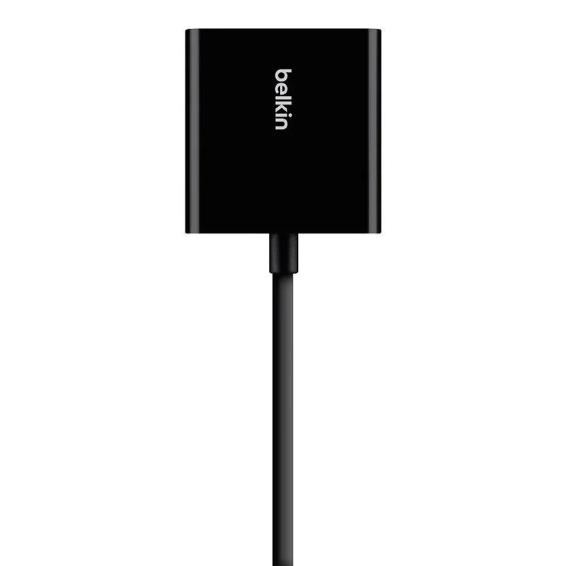 Belkin HDMI to VGA Adapter Kit, Compatible with Apple TV 4thGen and Other Generations, Amazon Fire TV, Google Chromecast, Chromebooks, Intel Compute Stick and Other HDMI devices (B2B137-BLK)