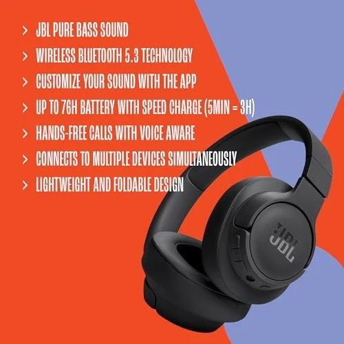 Jbl Tune 720 Bluetooth Headphone On Ear headphones