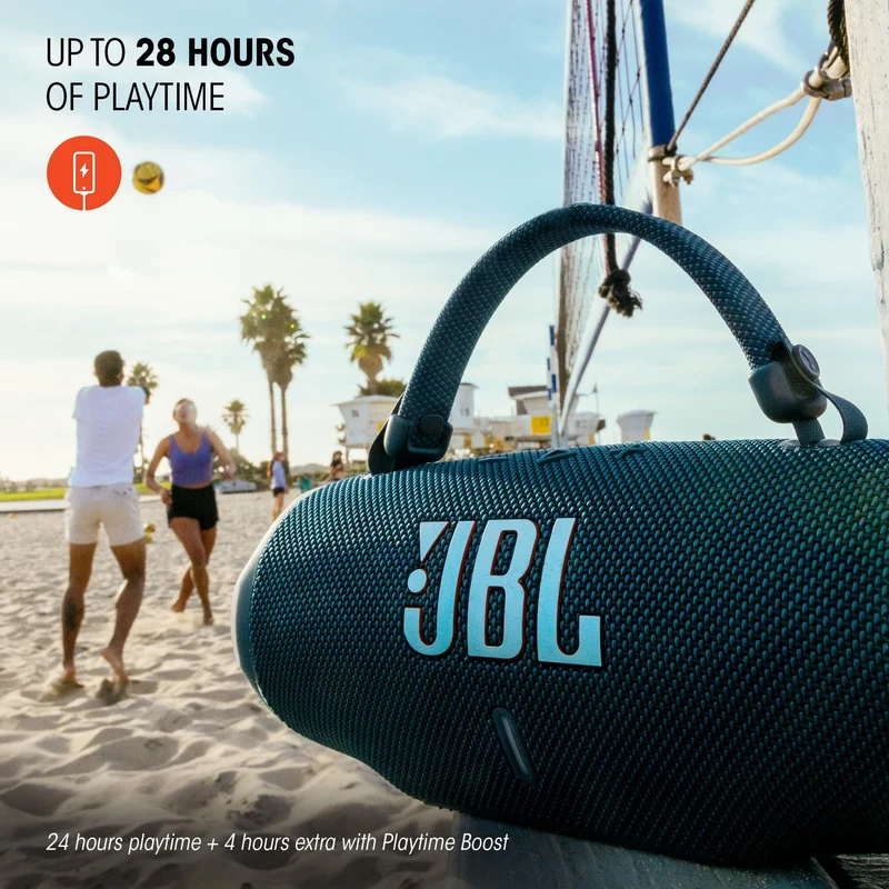 JBL Charge 6 - Portable Waterproof & Drop-Proof Bluetooth Speaker, Bold Pro Sound with AI Sound Boost, 28Hrs of Playtime, Built-in powerbank & Comes with a Sturdy/Removable Carrying Strap (Squad)