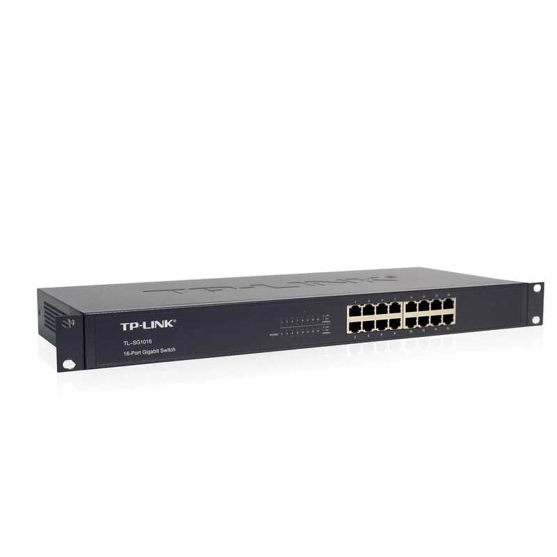 TP-Link 16-Port Gigabit Ethernet Unmanaged Switch | Plug and Play | Metal | Desktop/Rackmount | Fanless | Limited Lifetime (Renewed)