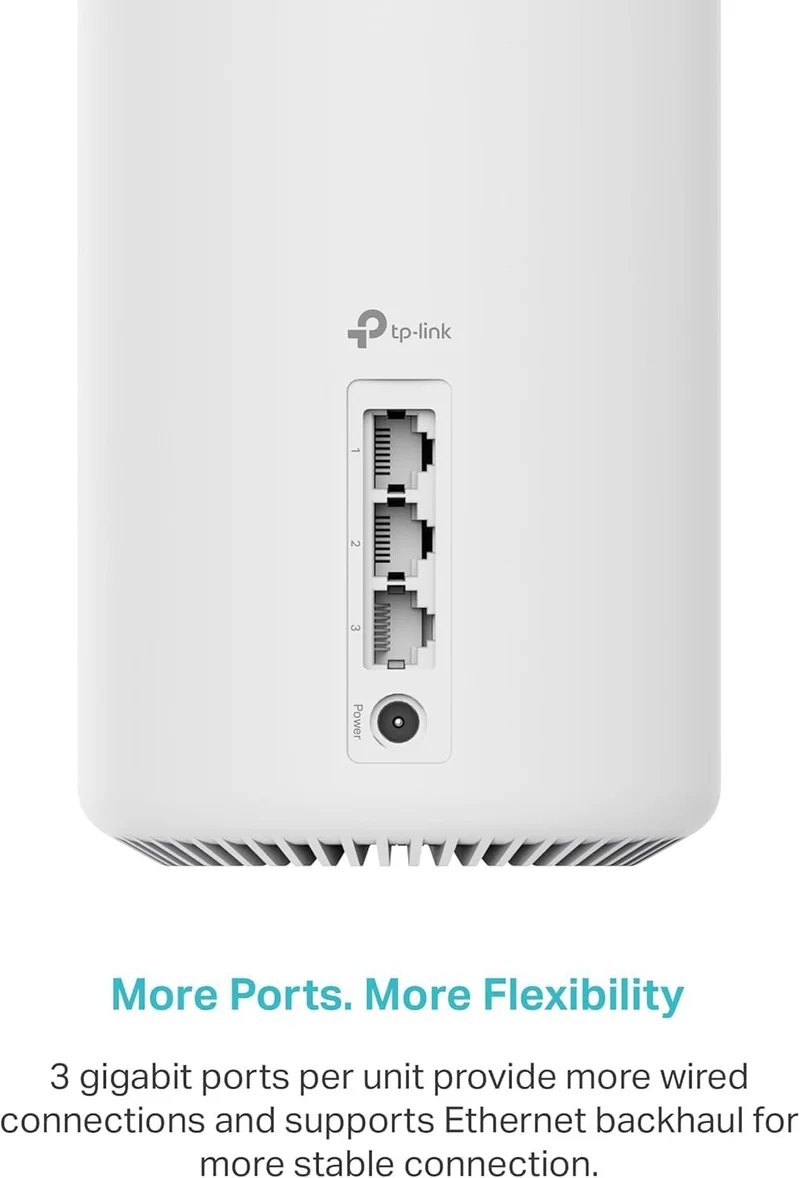 TP-Link Deco AXE5400 Tri-Band WiFi 6E Mesh System(Deco XE75) - Covers up to 5500 Sq.Ft, Replaces WiFi Router and Extender, AI-Driven Mesh, New 6GHz Band (Renewed)
