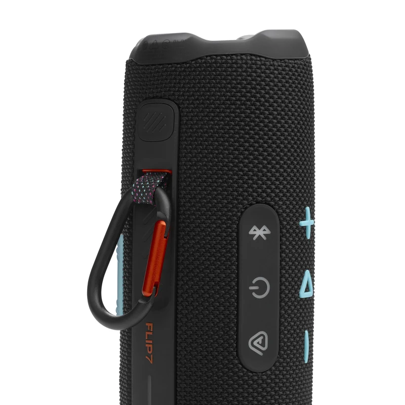 JBL Flip 7 - Portable Waterproof and Drop-Proof Speaker, Bold JBL Pro Sound with AI Sound Boost, 16Hrs of Playtime, and PushLock System with Interchangeable Accessories (Black) (Renewed)