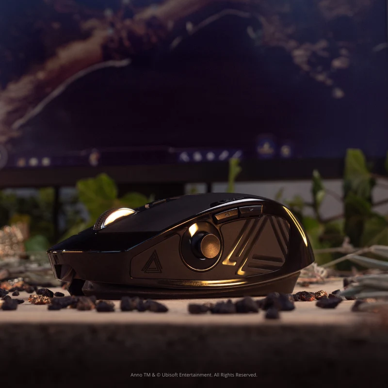 Souris REVO MOUSE avec pivot 360° et joystick 3D + Jeu PC – Édition Anno 117 : Pax Romana
