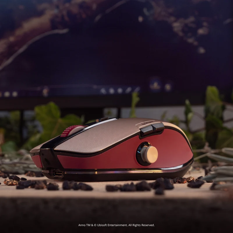 Souris sans fil FLEX MOUSE avec joystick 3D et tapis de souris – Édition Anno 117 : Pax Romana