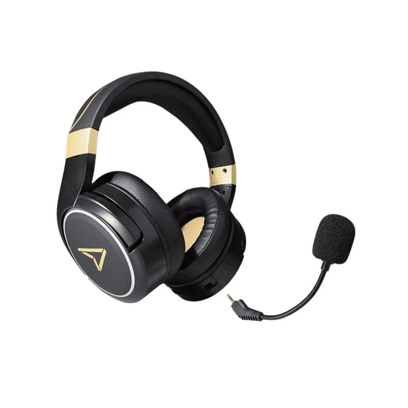 Casque Metaltech Radiance - Sans Fil Faible latence, 32h d'autonomie - Noir et Or
