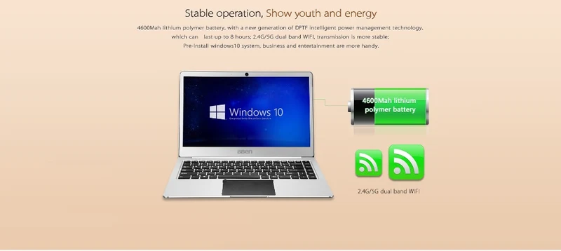 Bben laptop Netbook Intel celeron N3450 14.1 inch tablet pc Windows 10 Home 4GB/64GB EMMC Quad Core windows tablet