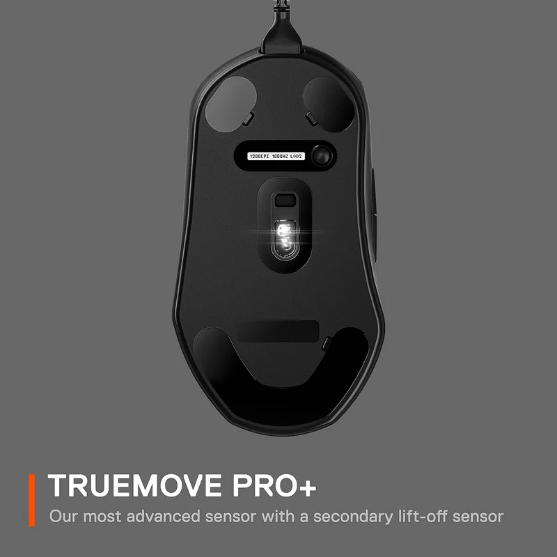 SteelSeries Esports FPS Gaming Mouse – Ultra Lightweight – Prime + Edition – 5 Programmable Buttons – 18K CPI TrueMove Pro Sensor – Magnetic Optical Switches – Customization - RGB Lighting – PC/Mac