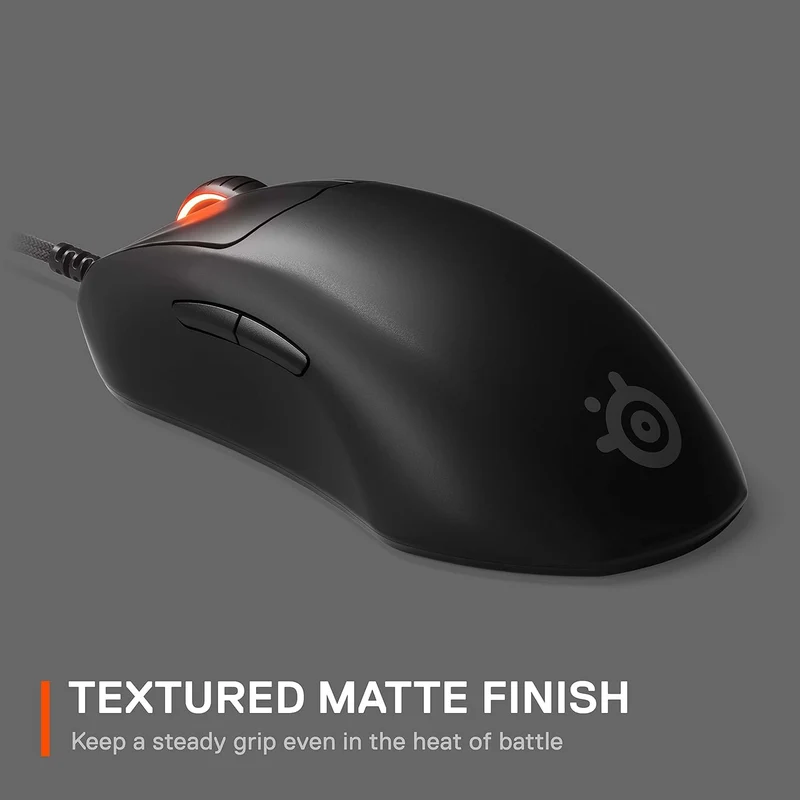 SteelSeries Esports FPS Gaming Mouse – Ultra Lightweight – Prime + Edition – 5 Programmable Buttons – 18K CPI TrueMove Pro Sensor – Magnetic Optical Switches – Customization - RGB Lighting – PC/Mac