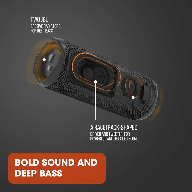 JBL Flip 6 - Portable Bluetooth Speaker, Powerful Sound and deep bass, IPX7 Waterproof, 12 Hours of Playtime, JBL PartyBoost for Multiple Speaker Pairing for Home, Outdoor and Travel