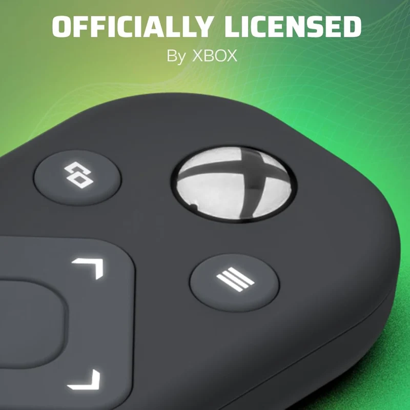 PDP Gaming Media TV Remote Control for Xbox Series X|S and One, Officially Licensed by Microsoft, Motion Activated Backlight, Compact Navigation Toggle