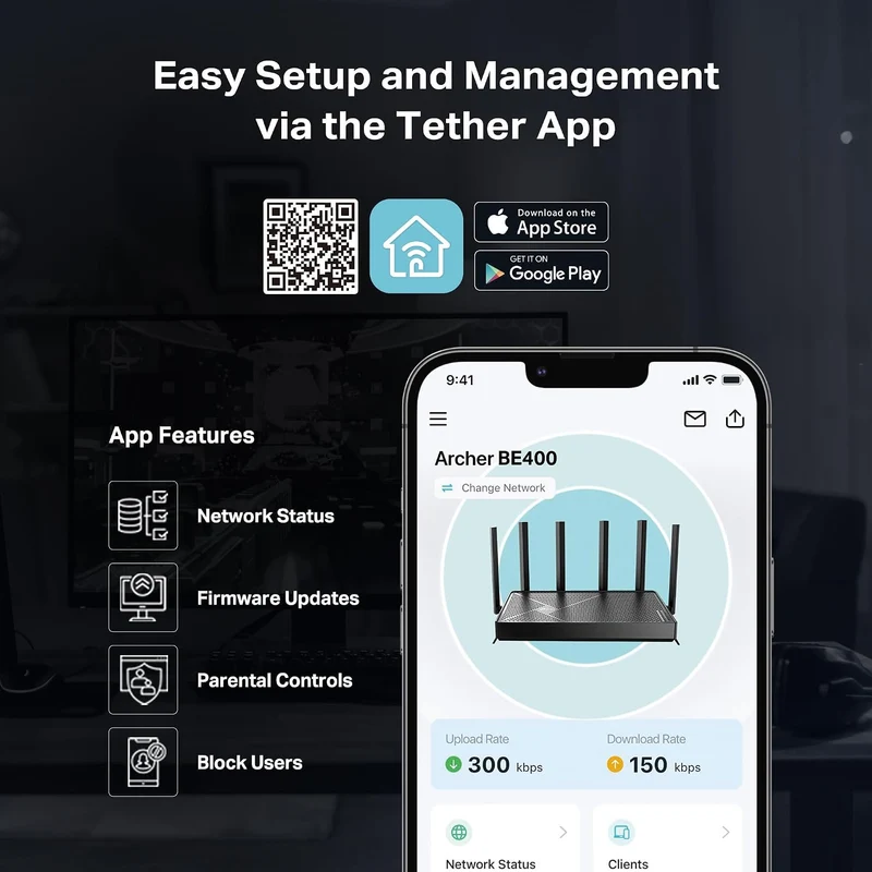 TP-Link Tri-Band BE9700 WiFi 7 Router