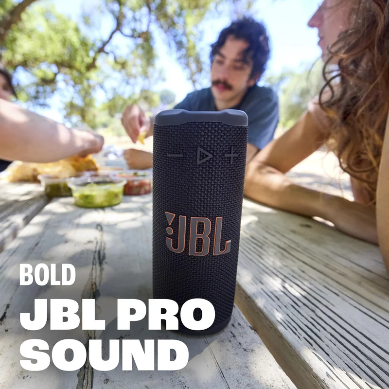JBL Grip - Compact Bluetooth Speaker with Bold JBL Pro Sound and Ambient Light, up to 14 Hours of Playtime, Water, Dust and Drop-Proof (IP68), & Multi-Speaker Connection (Squad) (Renewed)
