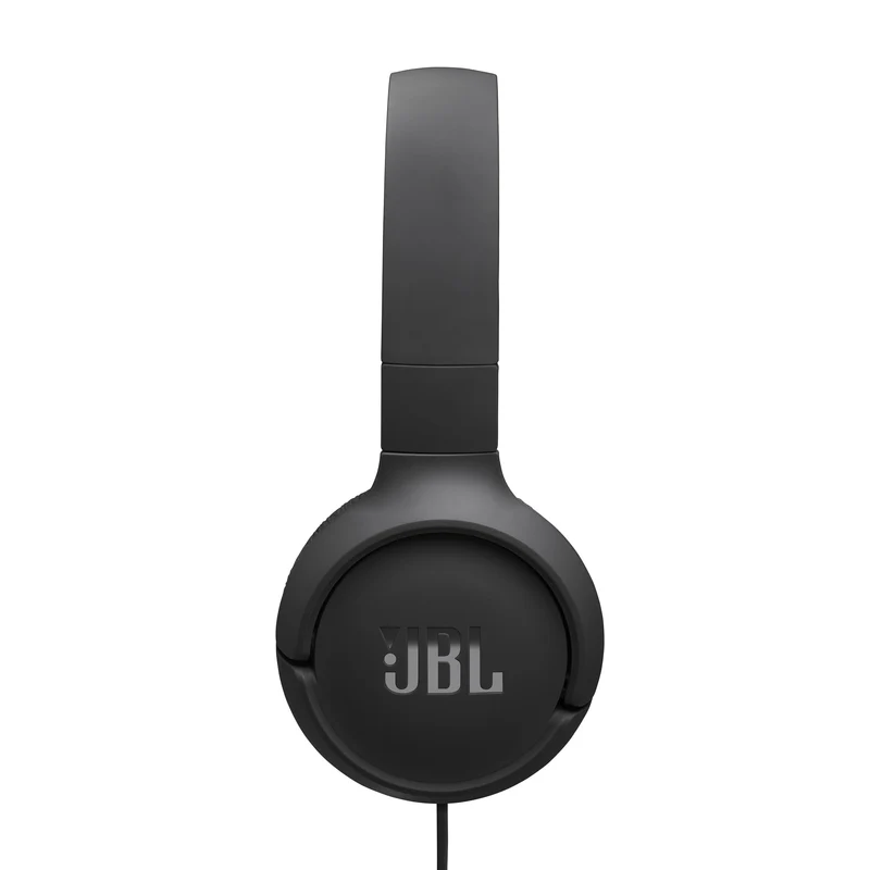 JBL Tune 520C - USB-C Wired on-Ear Headphones with Hi-Res Audio Support, JBL Pure Bass Sound, Comfort fit, USB-C connectivity, 3-Button Remote with Microphone and EQ presets Control (Black) (Renewed)