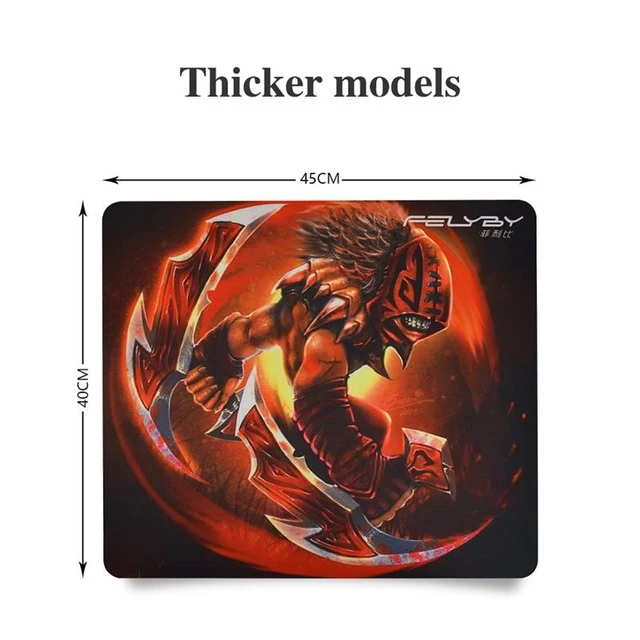 FELYBY thick comfortable natural rubber waterproof mouse pad laptop mouse mat gaming CS gaming mouse pad to Dote2