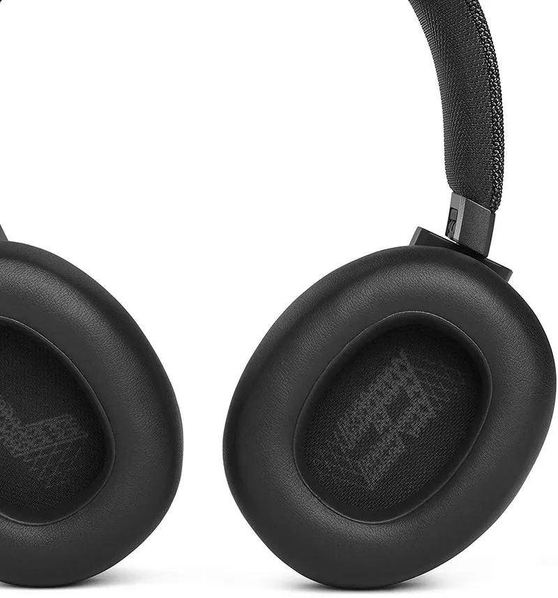 JBL Live 660NC - Wireless Over-Ear Noise Cancelling Headphones with Long Lasting Battery and Voice Assistant - Black (Renewed)