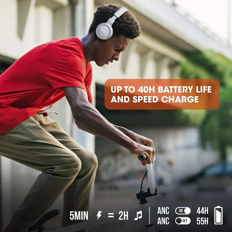 JBL Tune 510BT: Wireless On-Ear Headphones with Purebass Sound