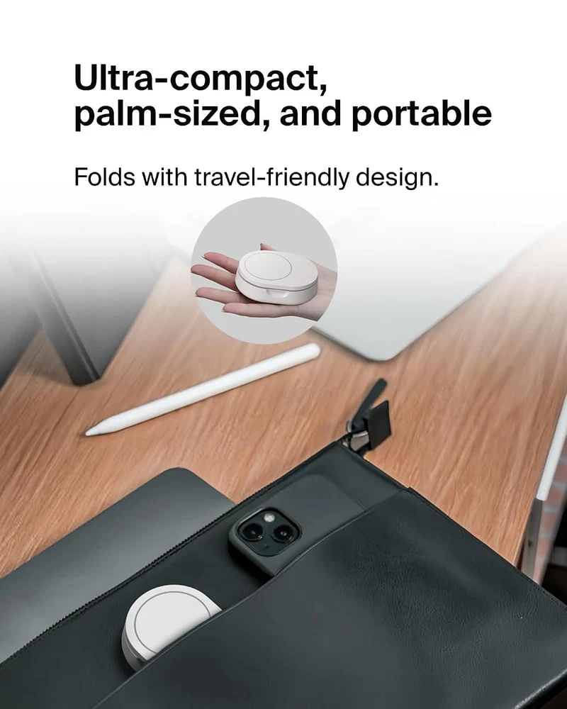 Belkin Convertible Magnetic Charging Stand 15W - MagSafe-Compatible Qi2-Certified Wireless Charging Station, iPhone Charger for Apple iPhone 16 Series, Airpods Pro, & More